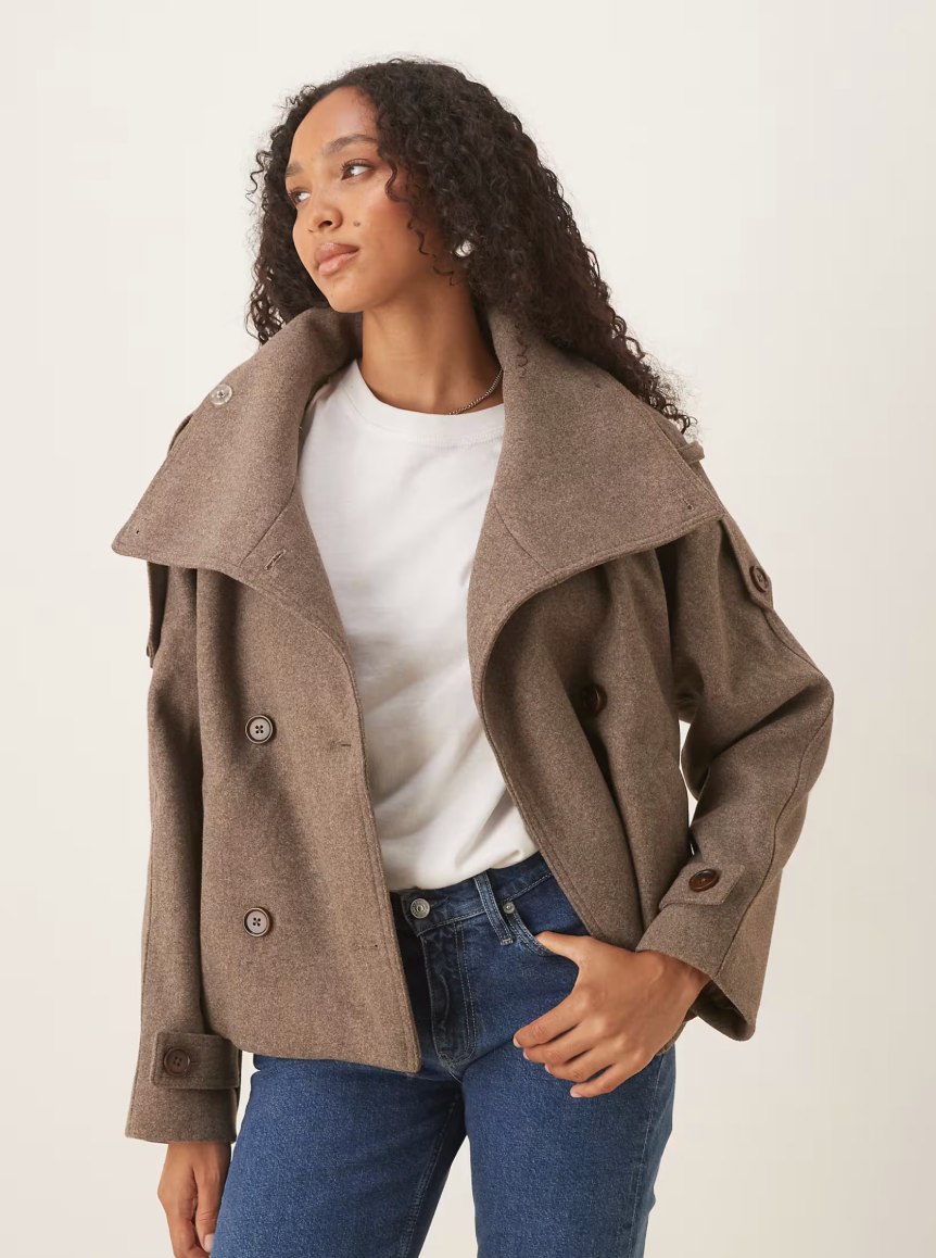 Cropped Trench Coat