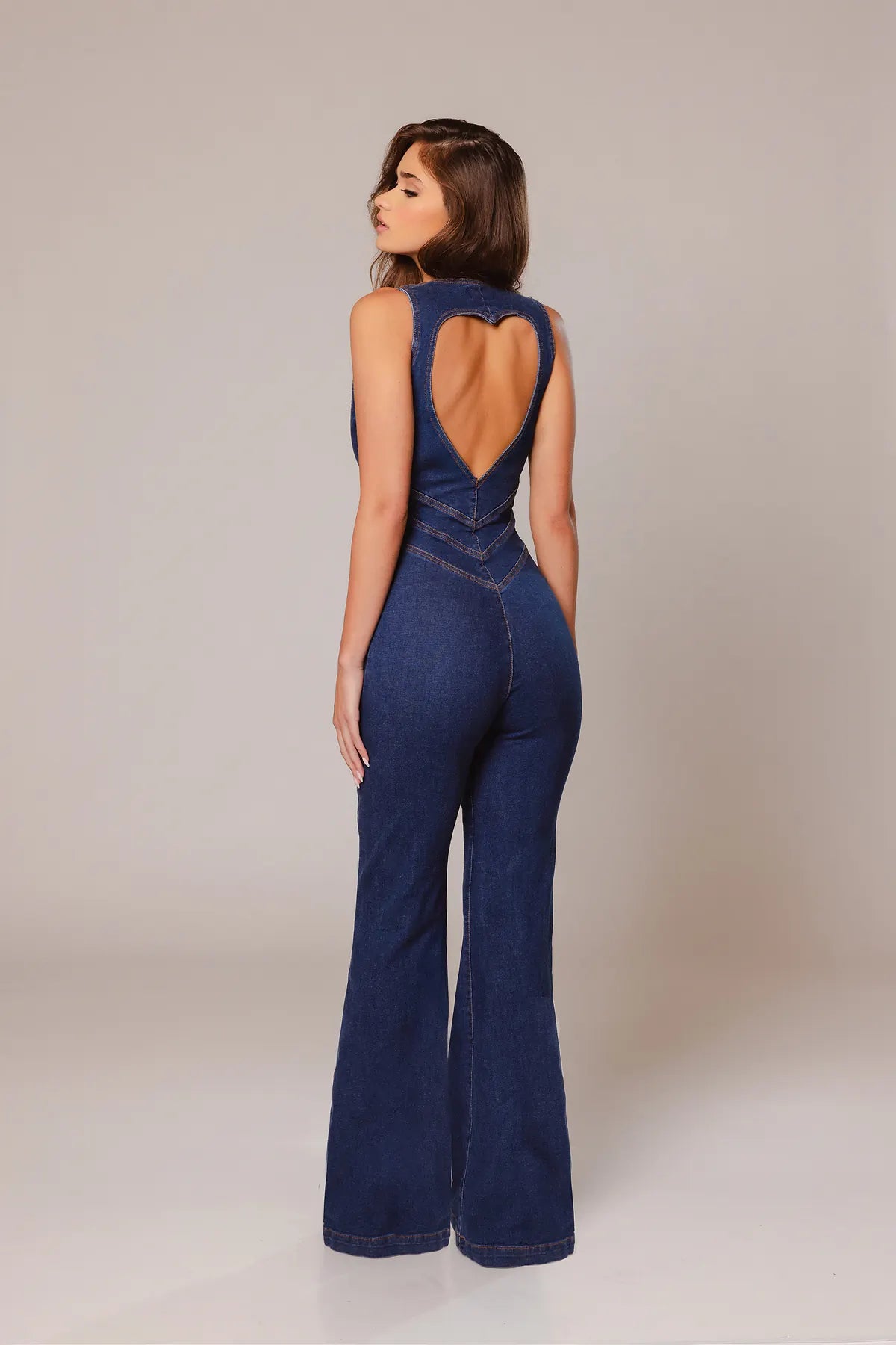 Denim Heart Jumpsuit